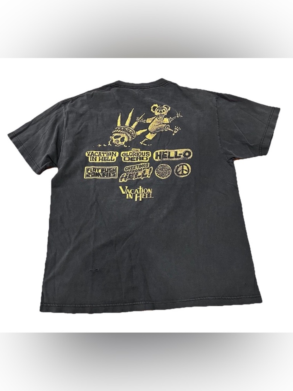 Flatbush Zombies TShirt Shirt Vacation in Hell Black Size Medium Tour Tee